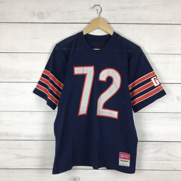 Vintage 1980s Chicago Bears William Perry 72 Sand Knit NFL Jersey